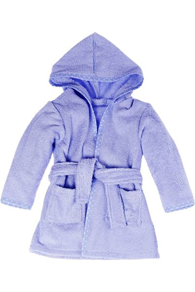 PRICHINDEL Halat de baie albastru din bumbac