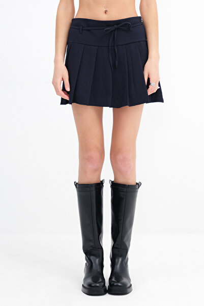 Addax Pleated Mini Skirt E1146