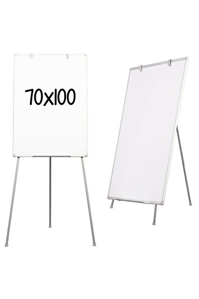 PROCART Flipchart magnetic 70x100 cm, cu înălțime reglabilă până la 170 cm, suport marker