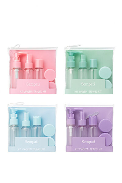 safestore 6 Pieces Travel Bottle Set with Special Bag Vacation Travel Bag Cream Shampoo Bottle