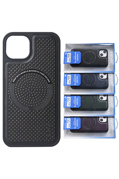 Apple X-Level Magic Case за iPhone 13 Pro - MagSafe, SoftTouch, Черен