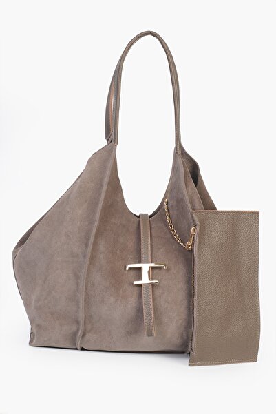 Alessia Bag Keria Genuine Leather t Logo Shoulder Bag