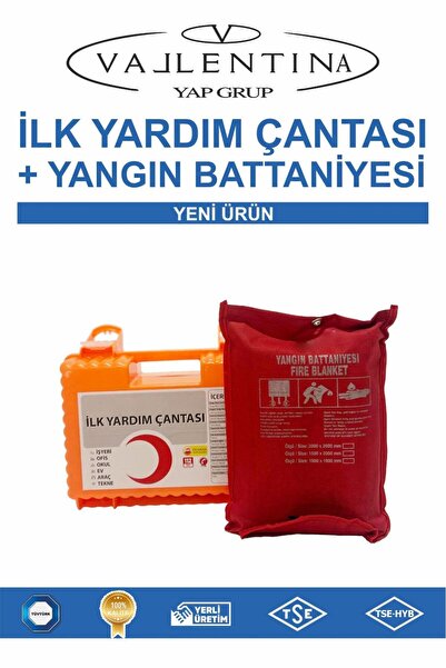 VALLENTİNA İLKYARDIM ÇANTASI+YANGIN BATTANİYESİ