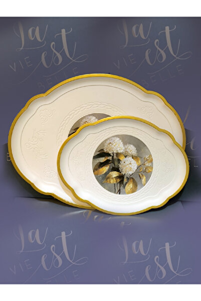 BALBAN TİCARET صينية عرض ميلامين غير قابلة للكسر مزدوجة