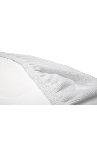 Sensillo Terry White baby carrycot mattress sheet 75x35 cm with elastic band, washable at 40 degrees, matte