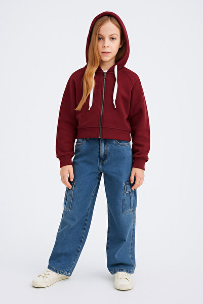 GİYİCEM TEKSTİL Hanorac de iarnă pentru fete basic 3 fire tricou T2026-13