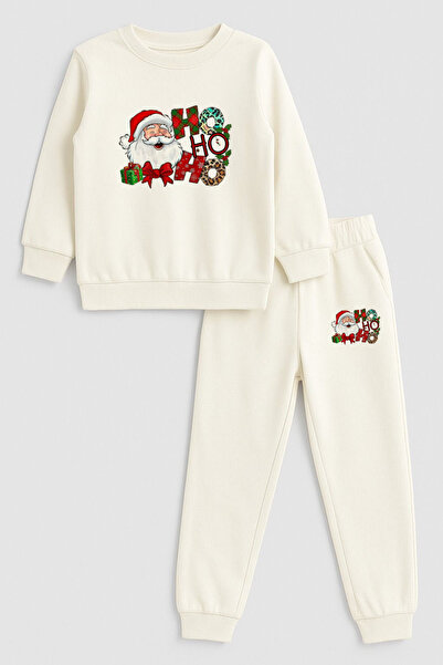 MODA Geyik Anul Nou Moș Crăciun Crăciun cu imprimeu guler rotund Trening pent...