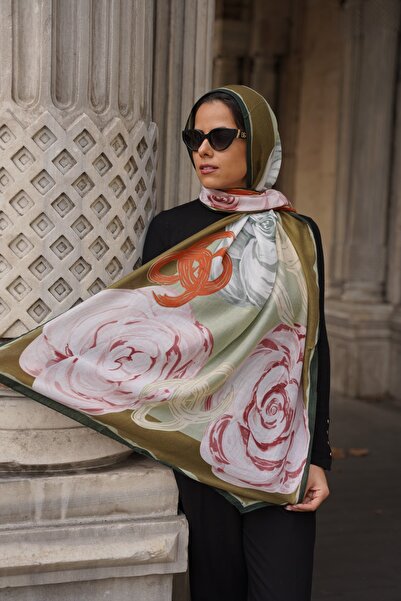 tomrisboutique شال فاخر من قماش الفسكوز والقطن للحجاب مناسب للفصول الأربعة مز...