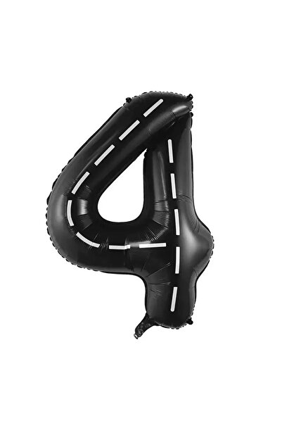 Generic بالون أسود قابل للنفخ من رقائق الألومنيوم على شكل رقم 0-9، 40 بوصة