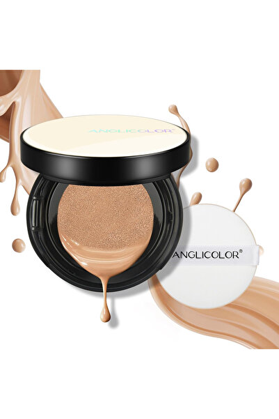 ANGLICOLOR BB Cream Cushion SPF 15+, High Coverage Matte, 04 Buff Beige