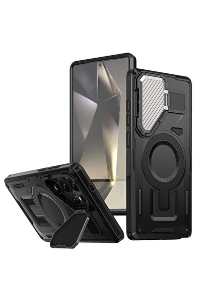 Samsung Θήκη UrbanMag για S24 Ultra, Armor MagCase, Βάση CamBracket, Μαύρη