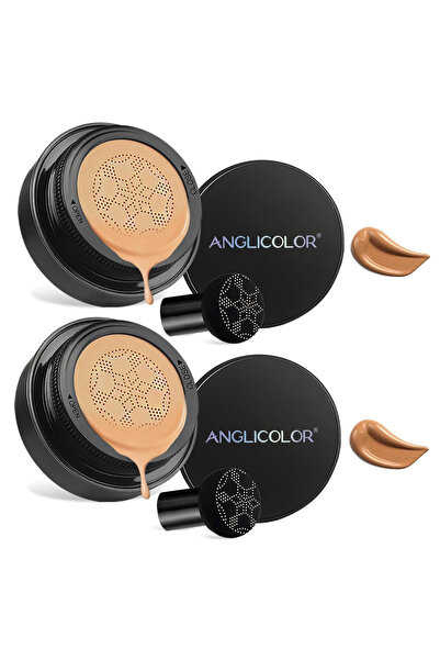 ANGLICOLOR Σετ μαξιλαριών CC Cream, 2 x 15ml, Αδιάβροχο, Απόχρωση #05 Sand