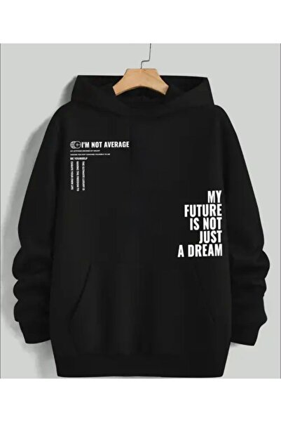 herkesemoda Moja budućnost Sa kapuljačom dukserica sa print detaljima