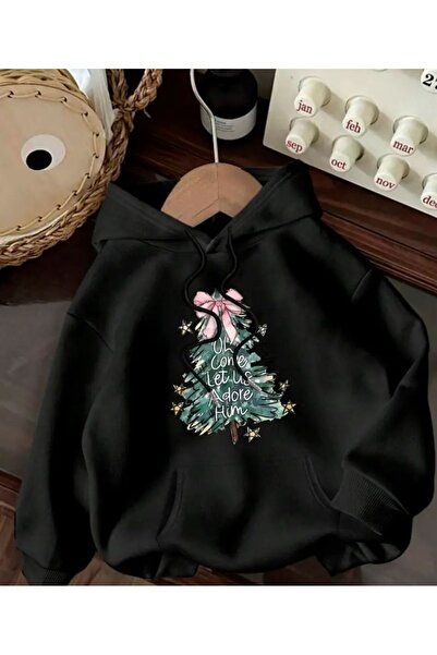 herkesemoda Φούτερ με κουκούλα με λεπτομέρεια εκτύπωσης