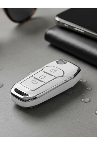 BİVİUM غطاء مفتاح نانو بثلاثة أزرار لسيارات فورد إيكوسبورت وفييستا وبوما وفوك...