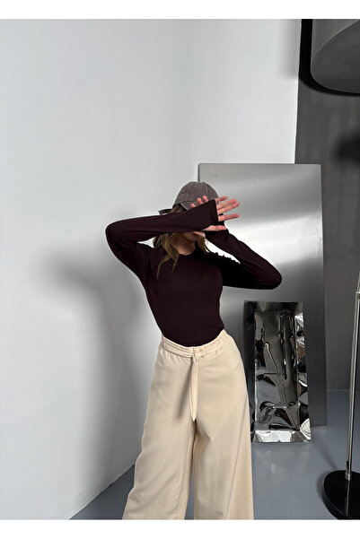 modapark.ist Women's Finger Detailed Bodysuit