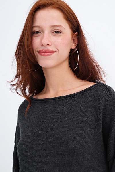 Addax Πλεκτό πουλόβερ με λαιμόκοψη K10237-A5