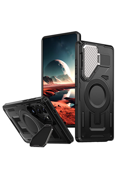 Samsung Θήκη για S25 Ultra, Armor MagCase, Βάση CamBracket, Μαύρη