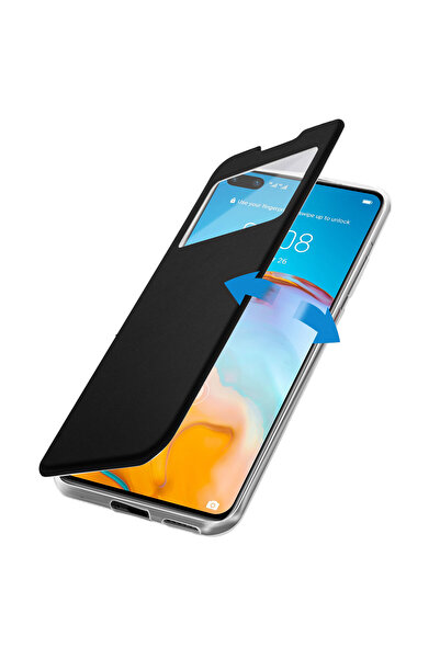 Apple Husa FlipView pentru iPhone Xs / X, Flip S-View, Magnet, Neagra