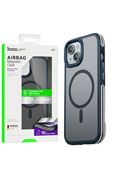 Apple Hoco Case (AS5) for iPhone 15 Plus - MagSafe, GripEdge, Matte | Blue