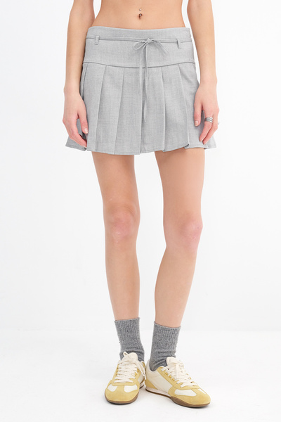 Addax Pleated Mini Skirt E1146