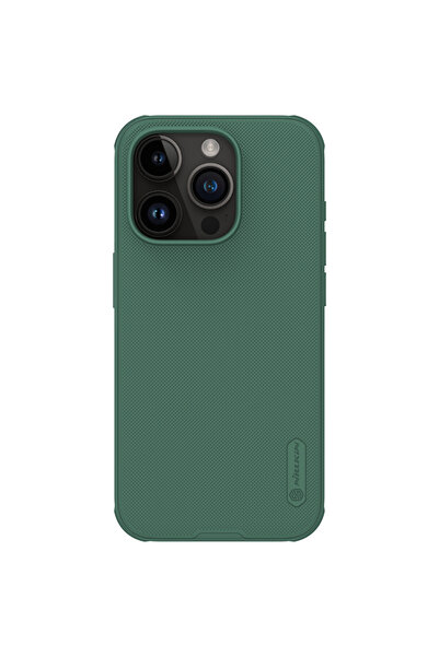 Apple Калъф Nillkin за iPhone 15 Pro Max, серия Mata, PVC, тъмнозелен