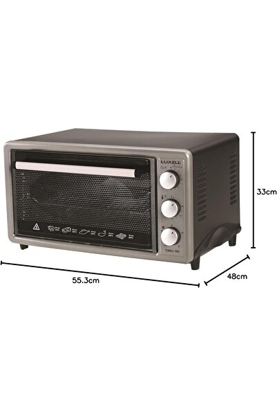 Luxell Electric Oven, 45 L, Gray