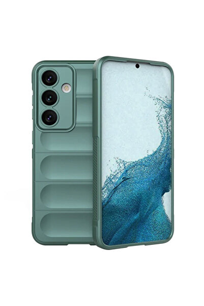 Motorola Wave Case for Moto G84 - Grip Microfiber, ShockProof, Dark Green