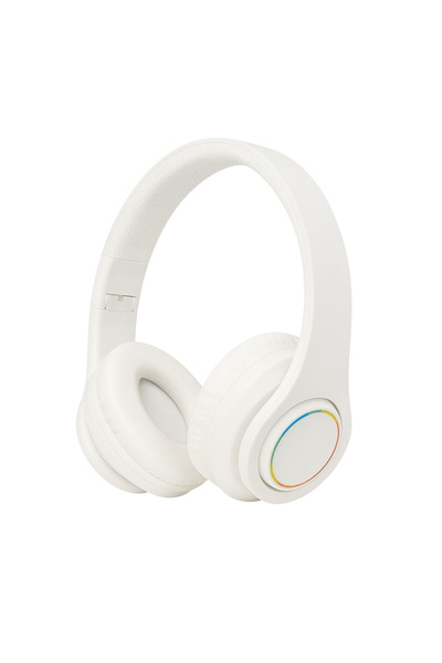 BaoBao Wireless Headphones B39 Bluetooth 5.0 On-Ear HIFI White - Built-in Microphone 6h Autonomy