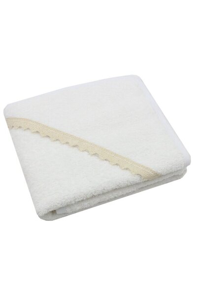 PRICHINDEL Prosop cu glugă , Olivia, bumbac, alb, 80 x 90 cm