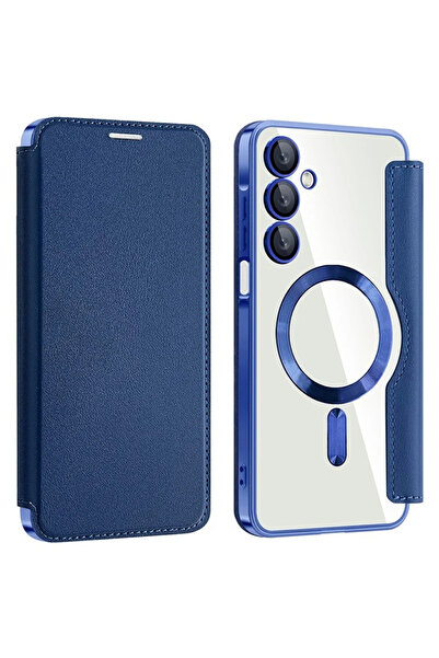 Samsung Husa MagFlip pentru A26 (A266), Magnet, RFID protect, Leather, Chrome...