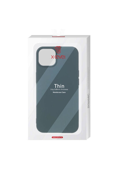 Apple Husa X-Level Thin pentru iPhone 15 Plus - MicroFiber, Green