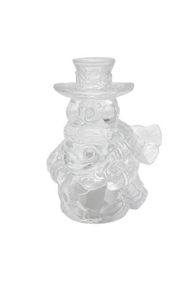 BaoBao Transparent decorative snowman with LED lights – batteries included, 9...