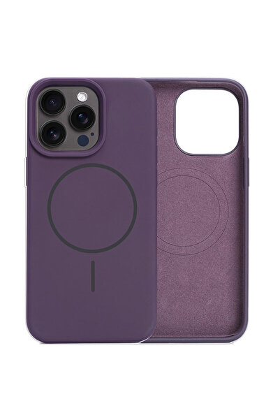 Apple Husa  pentru iPhone 15 Pro, Smooth Soft, MagSafe, Deep Violet