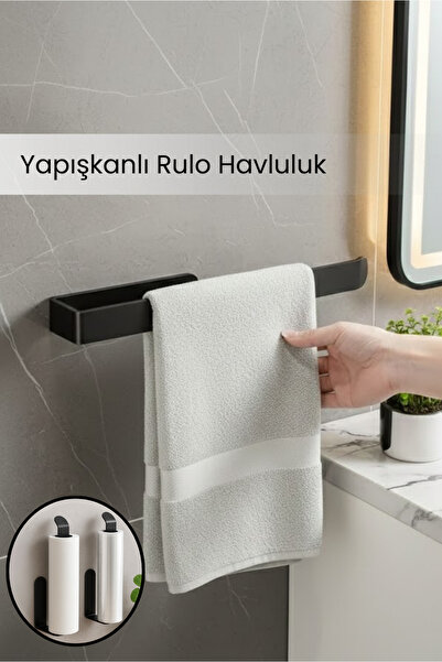 Orvila Yapışkanlı Duvar Tipi Metal Havluluk – Modern Kağıt Havlu Tutucu - Hav...