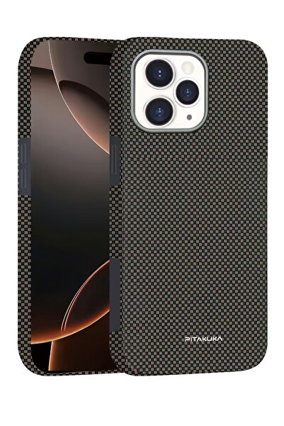 Apple Θήκη PTK από αραμίδιο για iPhone 16, ίνες Kevlar, με MagSafe, υφασμένη καφέ