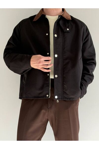 TÜZeMEN Snap Fastener Premium Collar Coat