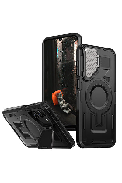 Samsung Калъф за A25, Armor MagCase, CamBracket, Черен