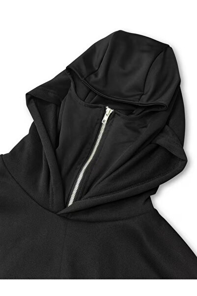 ANUSHKA Unisex Deer Printed Masked 3 Thread Ş Fleece-Lined Tracksuit Set