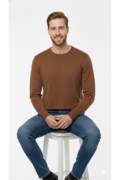 ModaPlaza Men's Crew Neck Sweater 6000