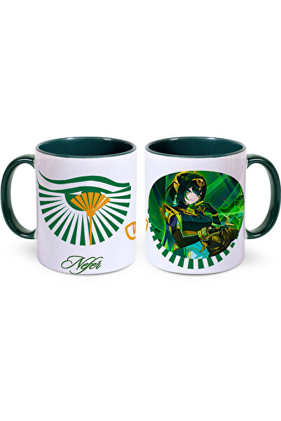 Define Moyas Genshin Impact Nefer Porcelain Mug Cup – Anime Design – Double-Sided Printing