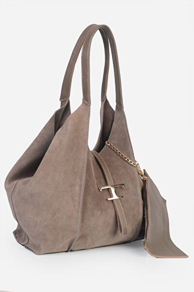 Alessia Bag Keria Genuine Leather t Logo Shoulder Bag