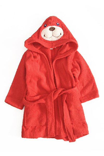 PRICHINDEL Halat de baie din bumbac, roșu