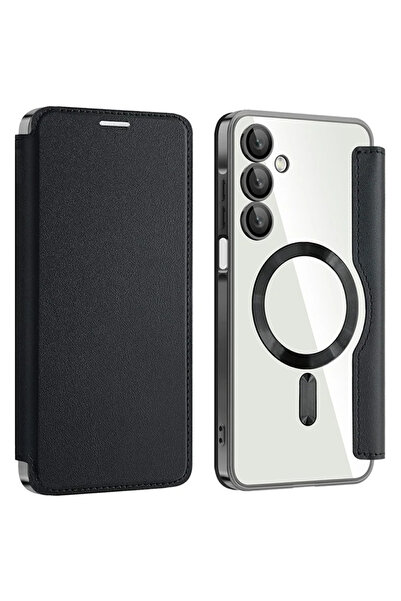 Samsung Husa MagFlip pentru A26 (A266), Magnet, RFID protect, Leather, Chrome...