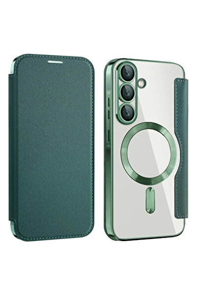 Samsung Husa MagFlip pentru A36 (A366), Magnet, RFID protect, Leather, Chrome...