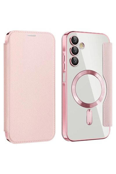 Samsung Husa compatibila cu A15 (A155), Magnet, RFID protect, Leather, Chrome...