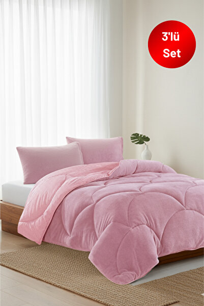 NANOSOFT Battal Boy Welsoft Uyku Seti (Yorgan + Fitted Çarşaf + 2 Adet Yastık...