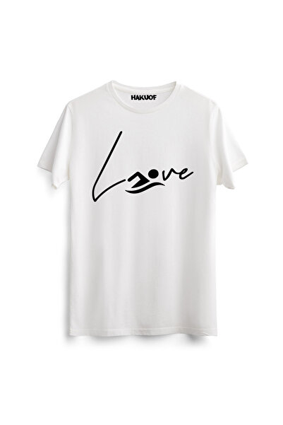 hakuof Swimming Patterned Original Flag Cotton Unisex Turkey T-Shirt