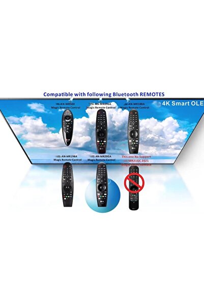 PHN MAG LG Magic Remote MR20GA - Voice Function, Easy Pairing, Netflix & Prime Video Buttons, Black