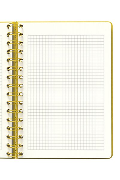 Meli Melek Melimelek Checkered Notebook Yellow (Cloth Cover) - Ceyda Düvenci